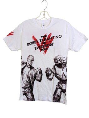 Logic The Bobby Tarantino VS Everybody Tour T Shirt Small White Cotton Graphics